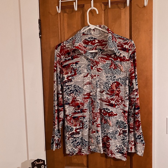 Japanese pattern button up - Picture 3 of 6